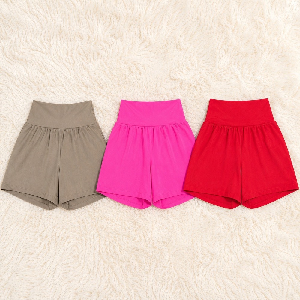 Halara SoftlyZero Yoga Lounge Shorts Bundle S Long Pink Red Green Athlesure Yoga